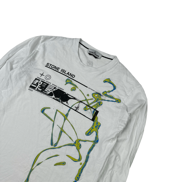 Stone Island Graphic Long sleeve T Shirt - Medium