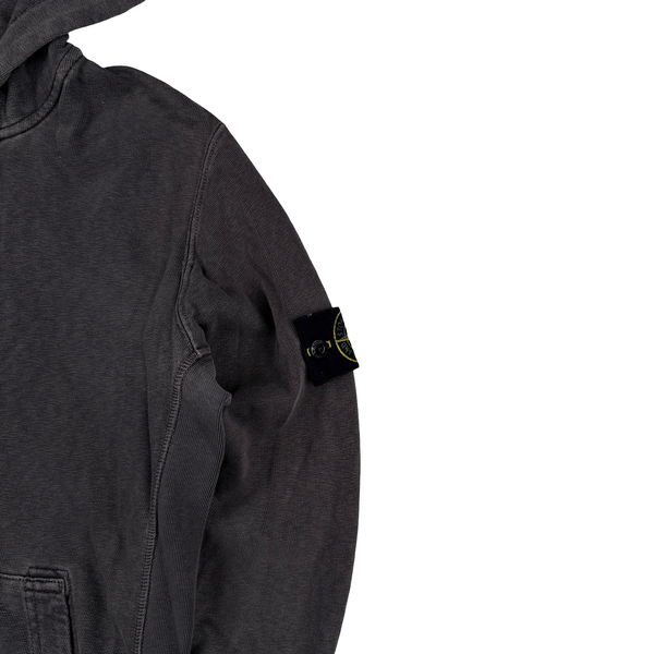 Stone Island 2017 Grey Zip Up Cotton Hoodie - Large