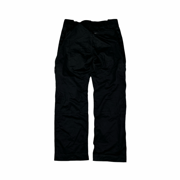 Stone Island 2005 Black Baggy Cargo Trousers - Large