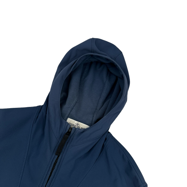 Stone Island 2013 Blue Soft Shell R Jacket - Large