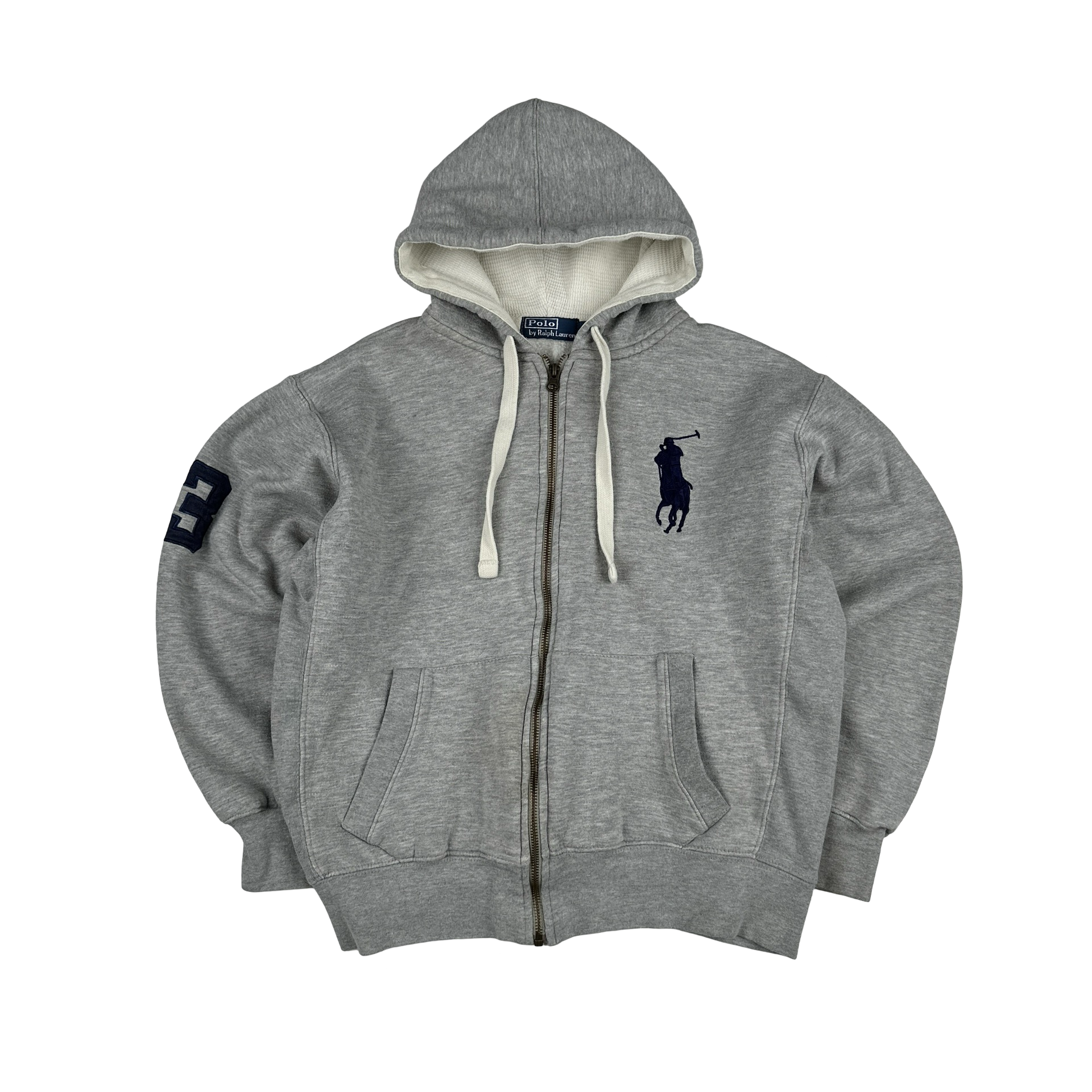 Ralph Lauren zip up hoodie ビッグポニー グレー S Polo Ralph Lauren Big & Tall Full Zip Big Pony Hooded Hoodie