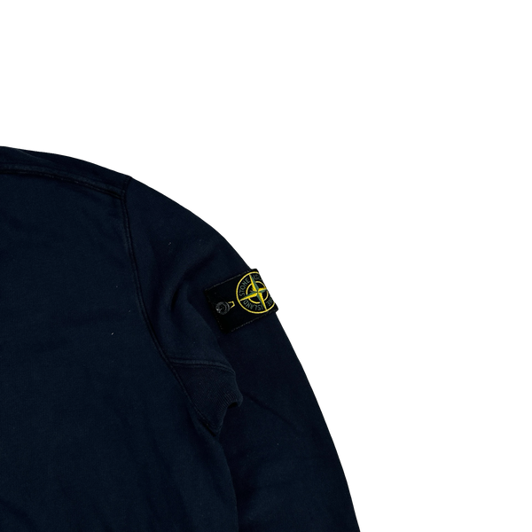 Stone Island 2018 Navy Cotton Crewneck Sweatshirt - XXL