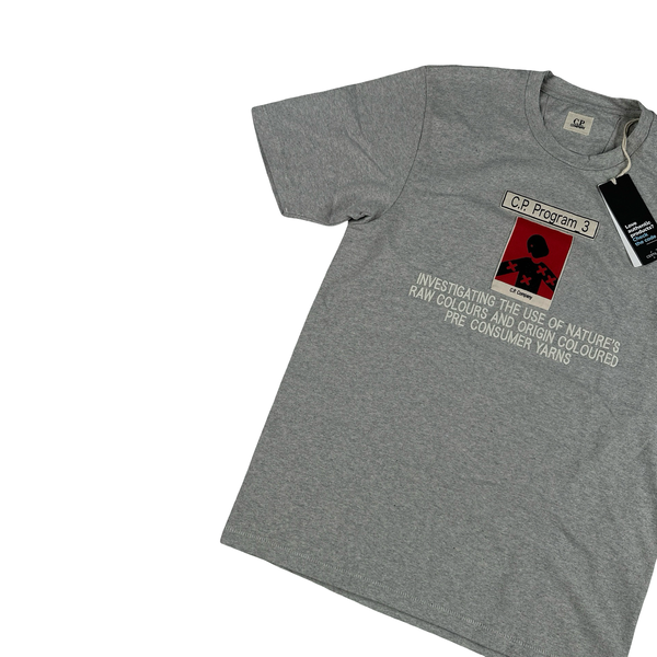 CP Company SEED_1 Grey Graphic T Shirt