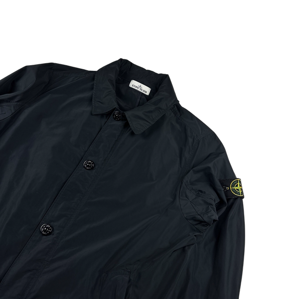 Stone Island 2017 Navy Micro Reps Trench Jacket -XXL