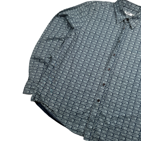 Moschino Mirror Spellout Monogram Buttoned Shirt - XXL
