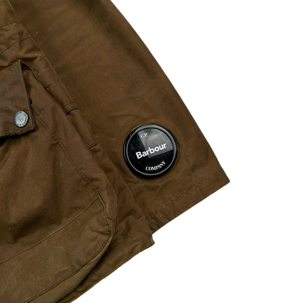 CP Company x Barbour Brown Multi Pocket 500 Mille Waxed Jacket - XL
