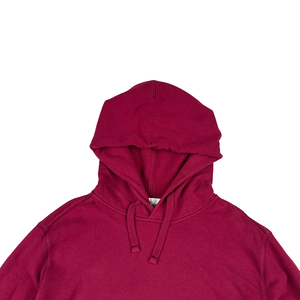Stone Island 2018 Burgundy Cotton Pullover Hoodie - 3XL