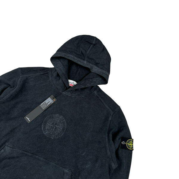Stone Island x Supreme 2019 Grey Dust Treatment Hoodie - Large