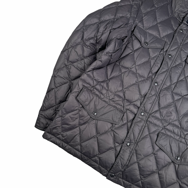 CP Company Early 2000’s Grey Down Quilted Multi Pocket Jacket - XXL