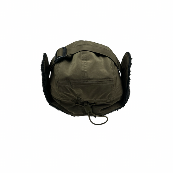 CP Company Khaki Spellout Trapper Cap