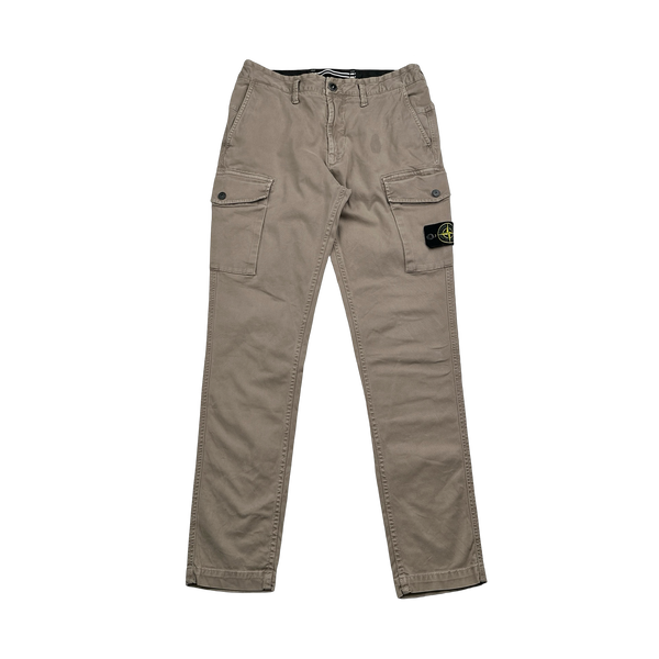 Stone Island 2020 Tan Slim Fit Cargo Trousers - 30"