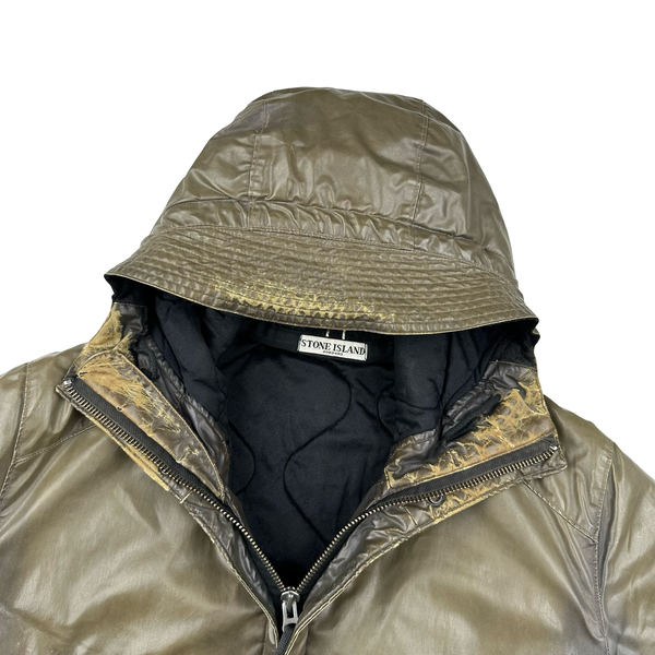 Stone Island 2011 Khaki Waxed ICE 2 Jacket - Large – Mat's Island