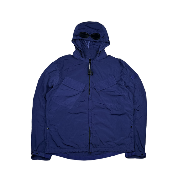 CP Company Blue Chrome Goggle Lightweight Jacket - XL