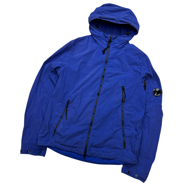 CP Company 50 Fili Blue Hooded Jacket - Large