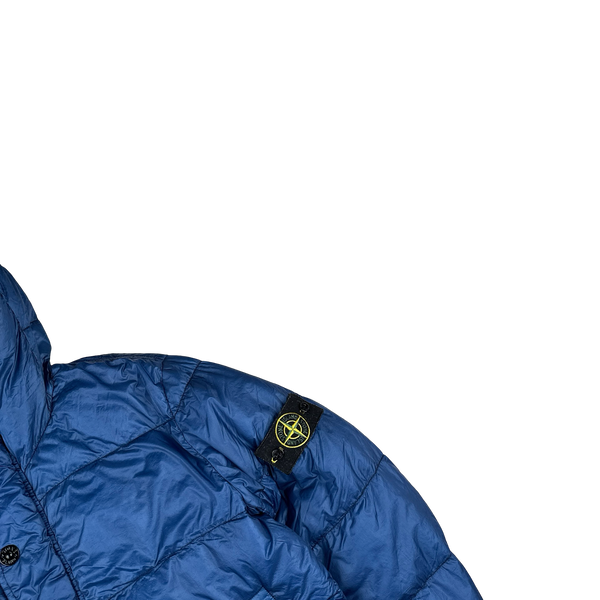 Stone Island 2013 Blue Garment Dyed Puffer Jacket - Medium