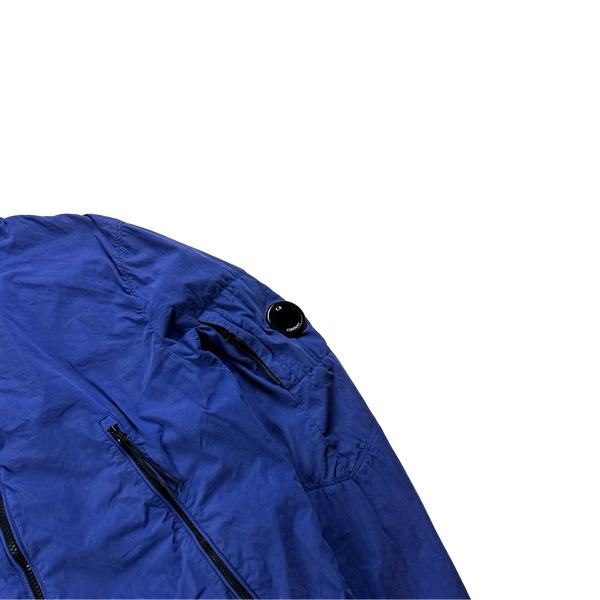 CP Company 50 Fili Blue Hooded Jacket - Large