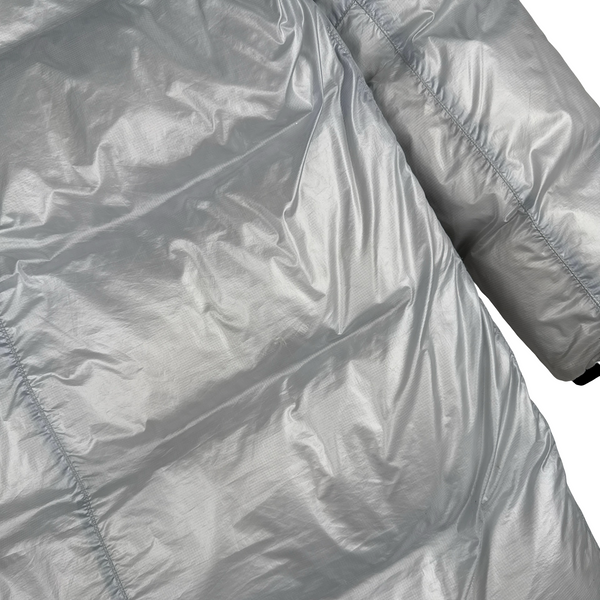 Stone Island 2018 White Pertex Quantum Y Down Long Puffer - Small