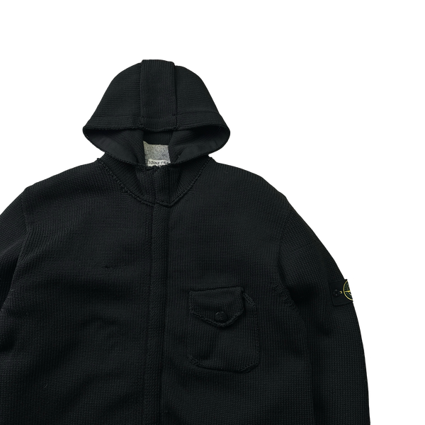 Stone Island Vintage 2003 Duel Layer Heavyweight Knitted Hoodie