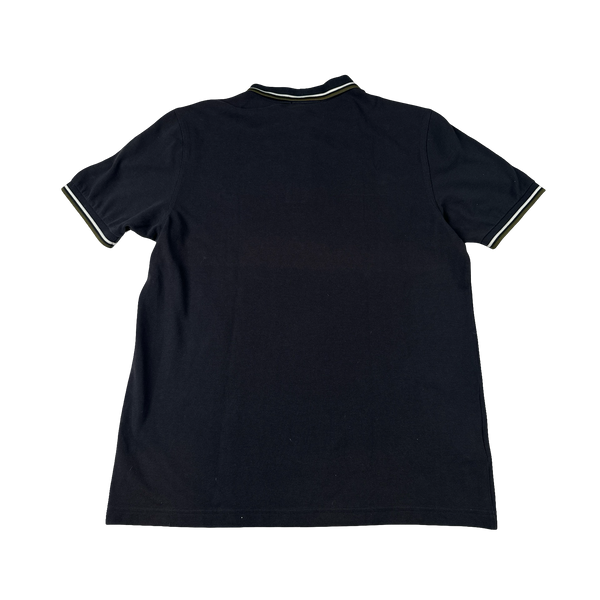 Fred Perry Black Short Sleeve Polo Shirt - Large