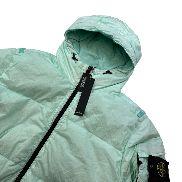 Stone Island 2022 Mint Crinkle R-NY Down Puffer Jacket - 3XL