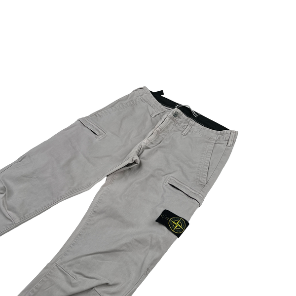 Stone Island 2020 Grey SK Cargo Trousers - 32"