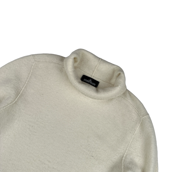 Stone Island 2018 Shadow Project Beige Knit Jumper - Large