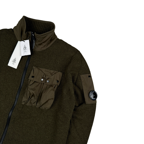 CP Company Heavyweight Zipped Knit Lens View Jumper - XL