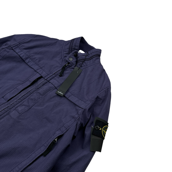 Stone Island 2014 Indigo 3D Cotton Tela Jacket - Large