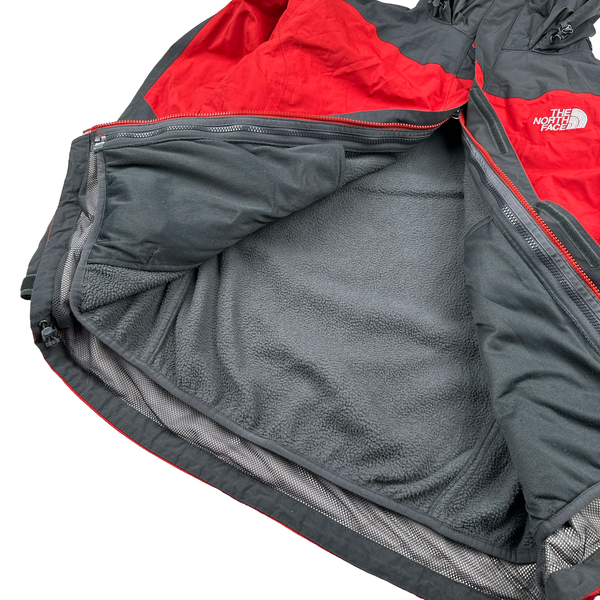 North Face 3 In 1 Red Hyvent Jacket - Medium