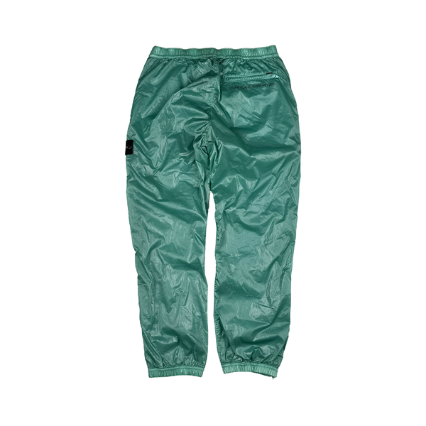 Stone Island x Supreme 2019 Teal Liquid Silk Trousers - Medium