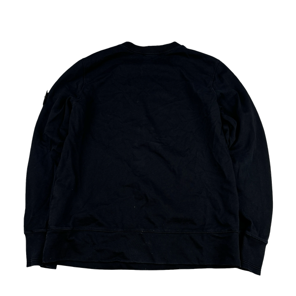 Stone Island 2010 Black Cotton Crewneck Sweatshirt - XL