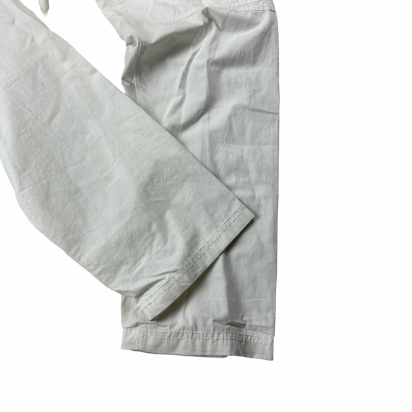 Stone Island 2022 White Slim Fit Cargo Trousers - Medium