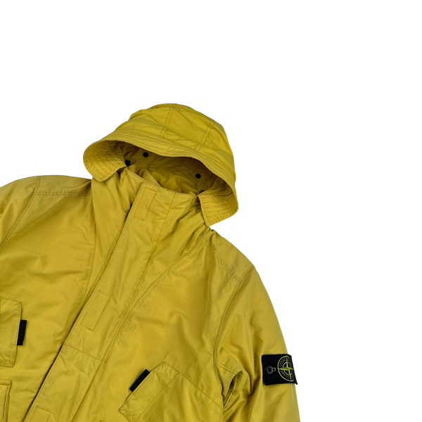 Stone Island 2018 Yellow Micro Reps Primaloft Lined Jacket - Small