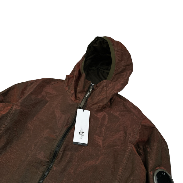 CP Company P.Ri.S.M Red Prismatic Ripstop Membrane Hooded Jacket - XL