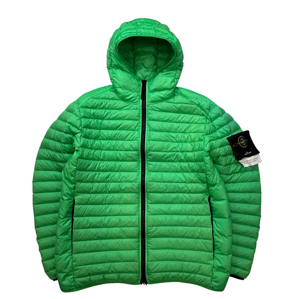 Stone Island Green Loom Woven R Nylon Down TC Puffer - Medium - Large - XL