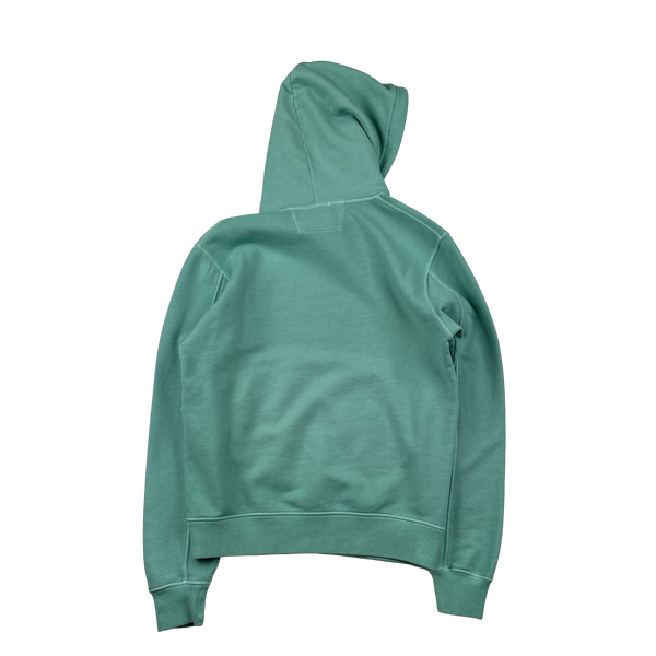 CP Company Teal Spellout Pullover Hoodie - XS