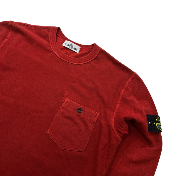 Stone Island 2013 Red Longsleeve Shirt - Large