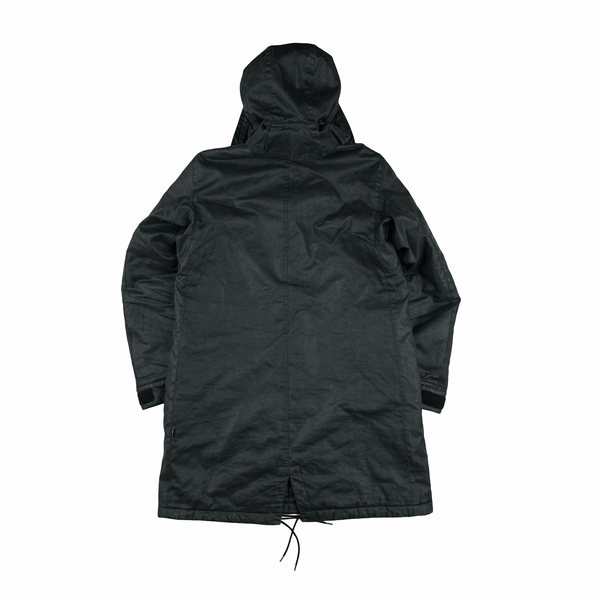Stone Island Shadow Rubberized Linen Parka Jacket - Medium