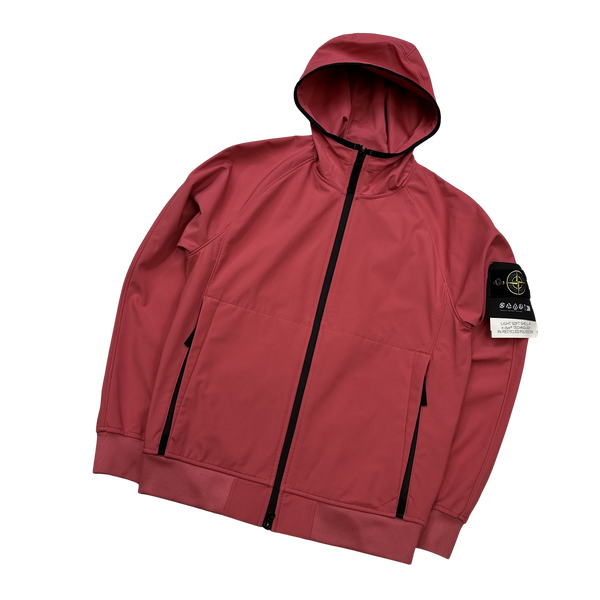 Stone island soft shell jacket pink top