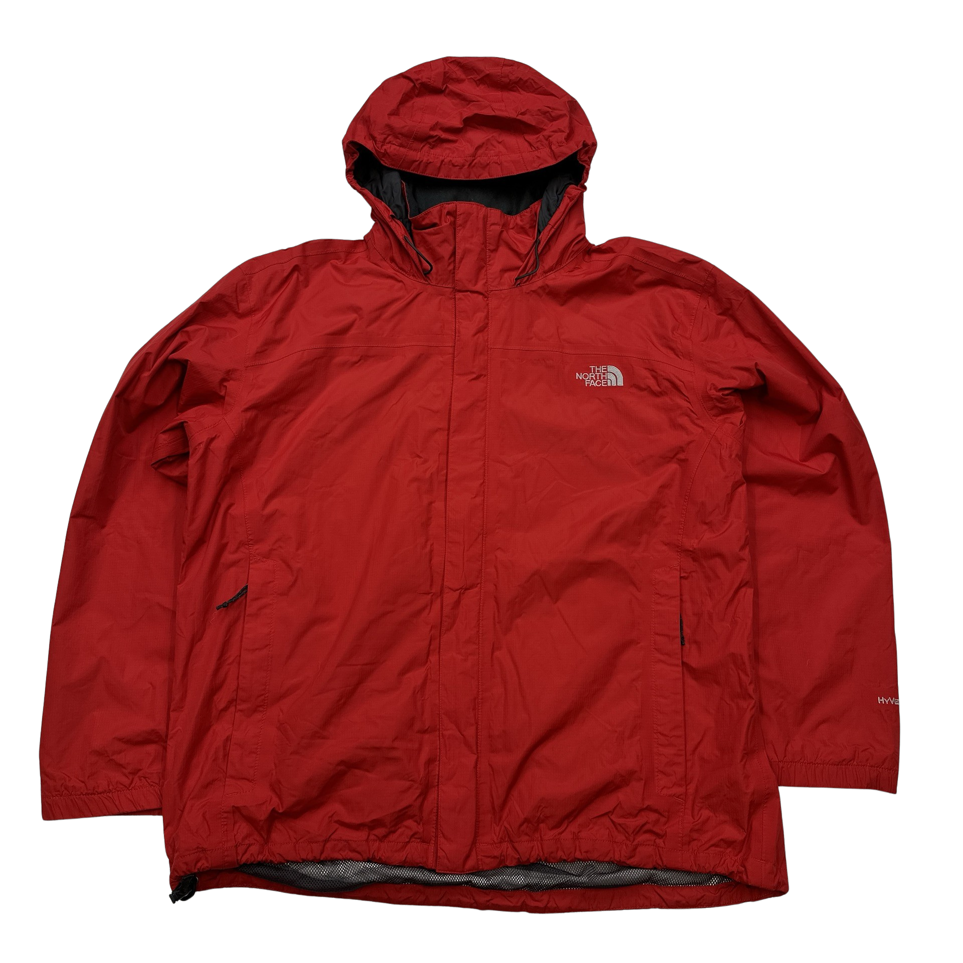 North Face Fire Truck Red HyVent Rain Jacket - XL – Mat's Island