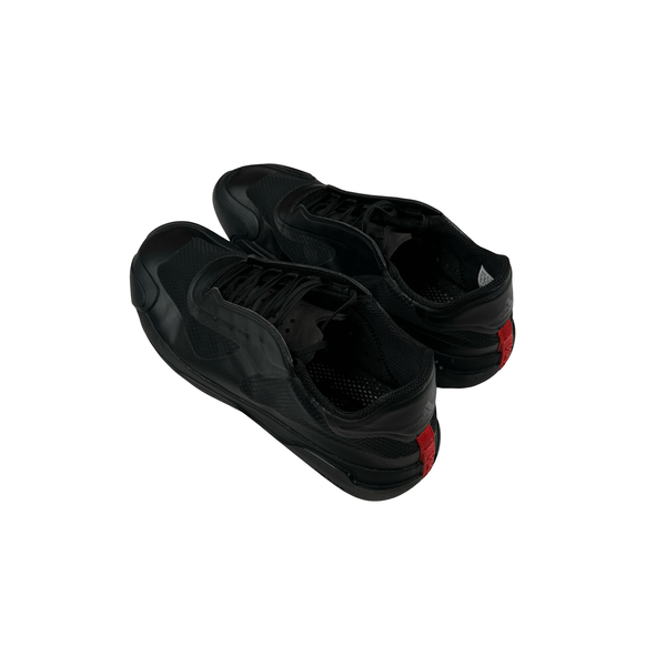 Prada X Adidas Black Red Tab Luna Rossa Trainers - UK 7 1/2