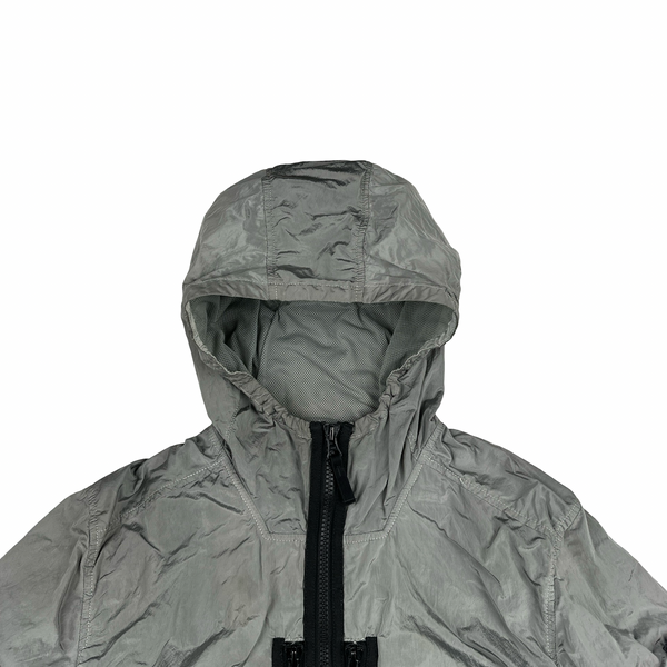 Stone Island 2017 Grey Zipped Nylon Metal Overshirt - Large