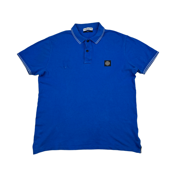 Stone Island 2011 Blue Short Sleeved Polo Top - 3XL