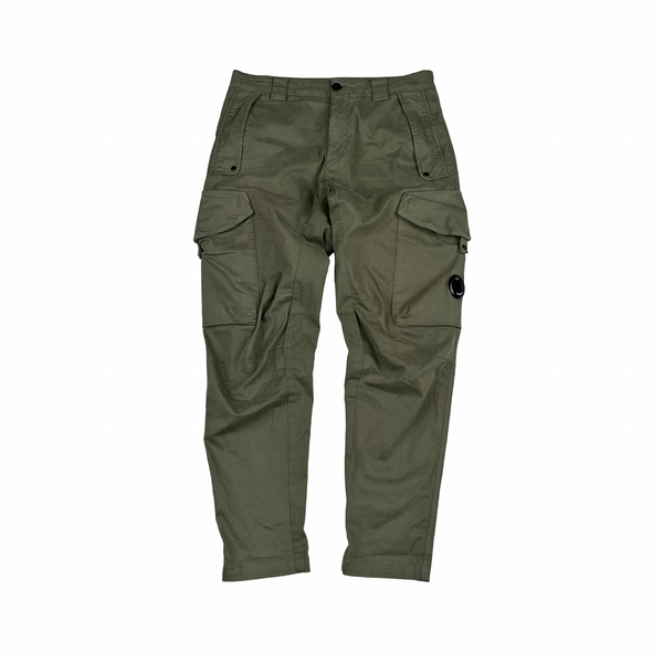 CP Company Green Ergonomic Fit Cargo Trousers - Medium