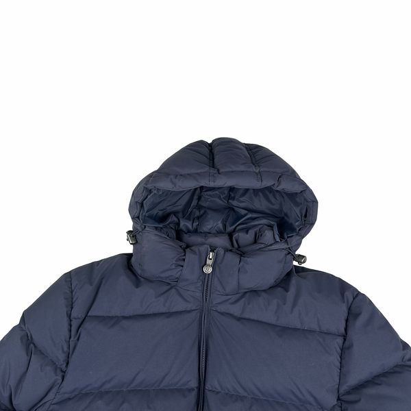 Pyrenex Navy Pure French Down Spoutnic Hooded Puffer Jacket - Large