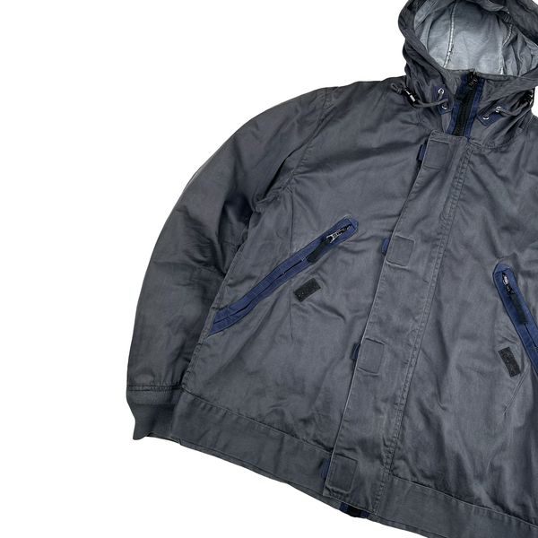 Stone Island 2007 Navy Dutch Rope Double Lined Hooded Jacket - XXL