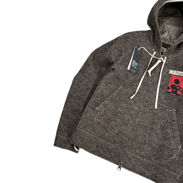CP Company Program 3 Felted Wool Hooded Jacket - XS - Small