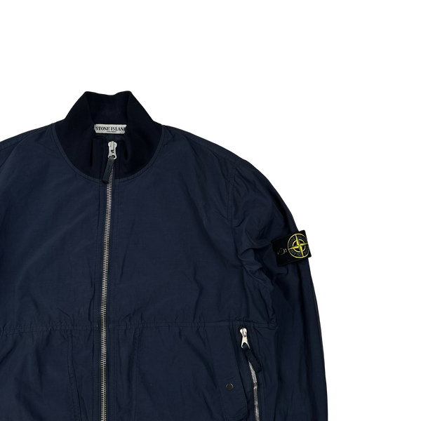 Stone Island 2010 Navy Cotton Blend Bomber Jacket - XL