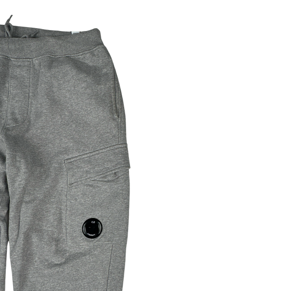 CP Company Grey Cotton Lens Viewer Joggers - Medium