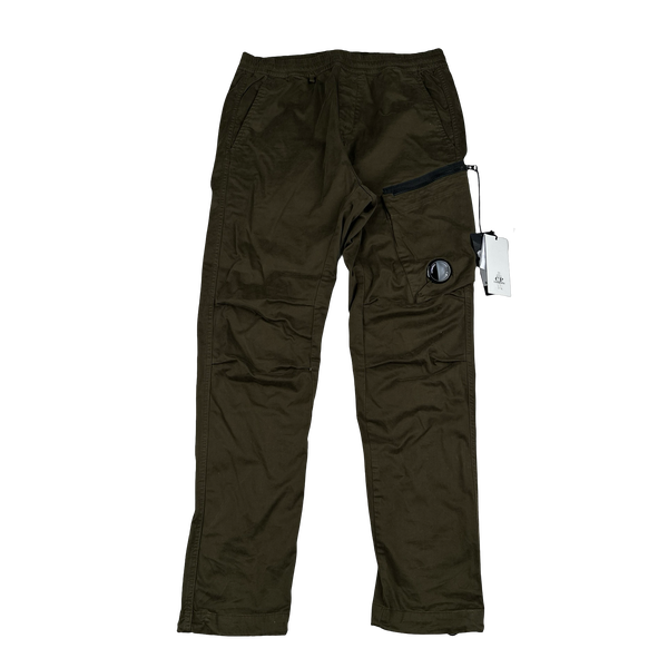 CP Company Khaki Ergonomic Fit Cargo Trousers - Medium